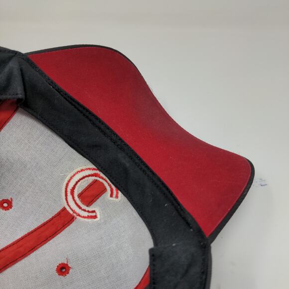 Fan Favorite MLB Chicago Cubs Strapback Hat Embroidered Logos Black Red OSFA - Picture 10 of 12